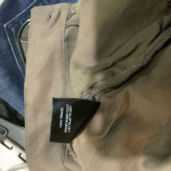 Anthropologie Amour Vert Amadi Pants Size M Cropped Cigarette Green Retail $128 - Picture 9 of 12